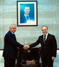 Президент Абхазии Рауль Хаджимба встретился  с Премьер-министром Сирии Имадом Хамисом