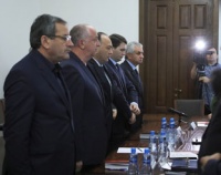 ПРЕЗИДЕНТ РЕСПУБЛИКИ АБХАЗИЯ РАУЛЬ ХАДЖИМБА  ПРОВЕЛ СОВЕЩАНИЕ В КАБИНЕТЕ МИНИСТРОВ