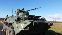 ВОЕННОСЛУЖАЩИЕ ПО ПРИЗЫВУ РОССИЙСКОЙ ВОЕННОЙ БАЗЫ ЮВО В АБХАЗИИ ОСВОЯТ СОВРЕМЕННЫЕ  БРОНЕТРАНСПОРТЕРЫ БТР-82АМ