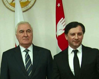 ВИЗИТ ВИЦЕ-ПРЕЗИДЕНТА РЕСПУБЛИКИ АБХАЗИЯ  ВИТАЛИЯ ГАБНИЯ В РЕСПУБЛИКУ ЮЖНАЯ ОСЕТИЯ